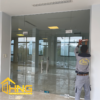 Cửa kính cường lực mở
